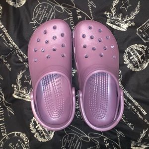 Purple crocs